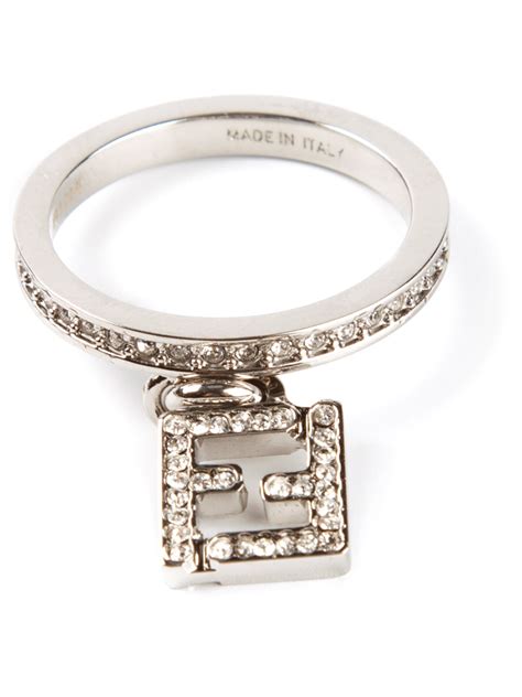 silver fendi ring|fendi rings for women.